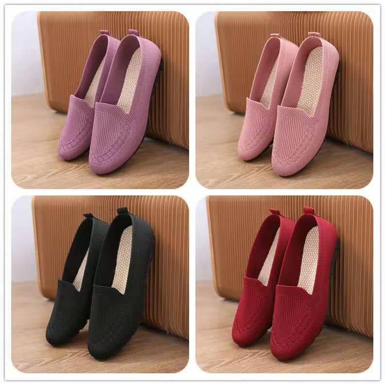 Damen bequeme Slip-On Slipper mit atmungsaktivem Obermaterial EB