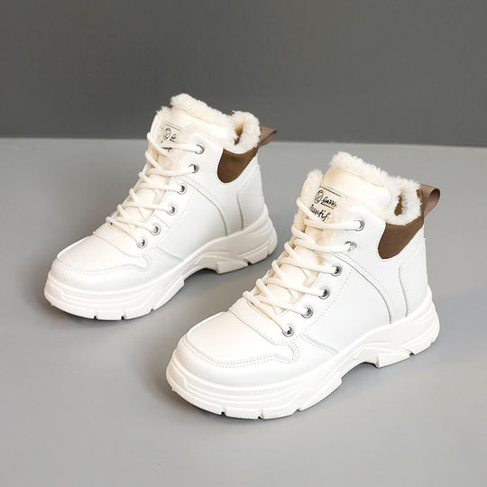 Damen Winterliche High-Top Sneakers mit kuscheligem Futter EB