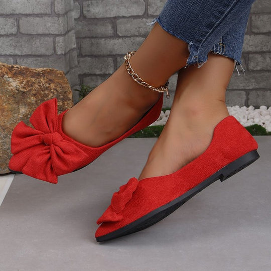 Damen Ballerinas mit dekorativem Schleifen-Detail EB