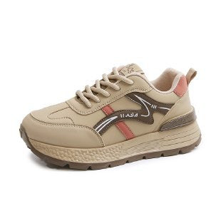 Damen modische Sneakers mit dicker Laufsohle und innovativer Fußbetttechnologie EB