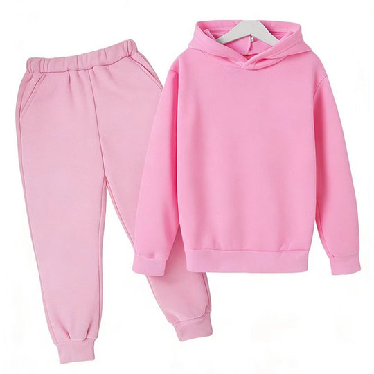 Unisex nan komfortables Hoodie und Jogger Set aus French Terry mit elastischem Bund und Rippbündchen EB