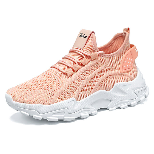 Damen Sportliche Sneaker mit atmungsaktiver Netzstruktur und dämpfender Sohle EB