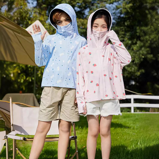 Damen Sommerliche UV-Schutzjacke mit Kapuze EB