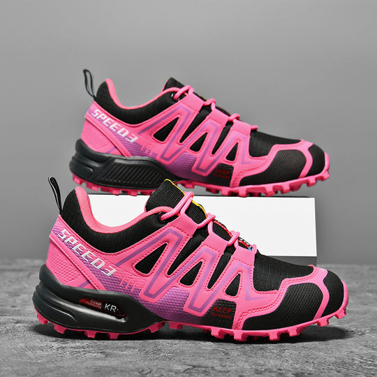Damen Sportliche Trailrunning-Schuhe mit rutschfester Profilsohle und atmungsaktivem Obermaterial EB