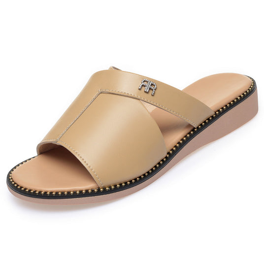 Damen elegante Sandalen mit modischem Verschlussdetail und rutschfester Sohle EB
