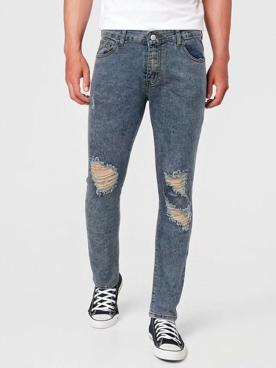 Herren Destroyed Jeans mit modischem Used-Look EB
