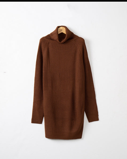 Damen Kuscheliger Rollkragenpullover aus weichem Strick EB