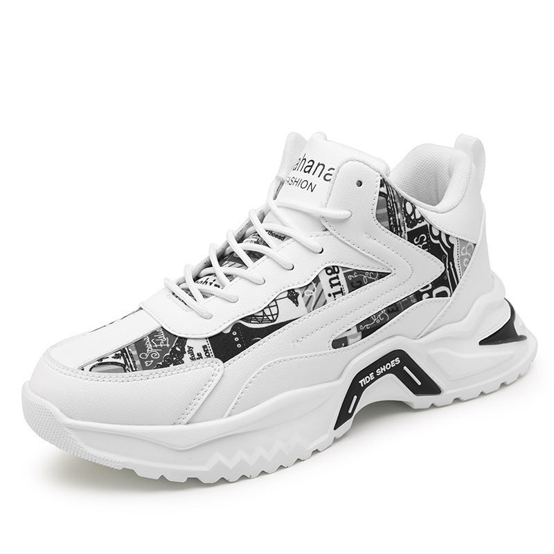 Damen moderne Sneakers mit auffälligem Print und dämpfender Laufsohle EB