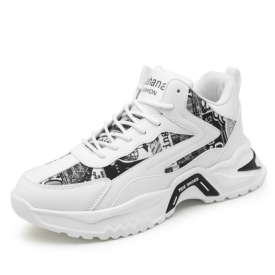 Damen moderne Sneakers mit auffälligem Print und dämpfender Laufsohle EB