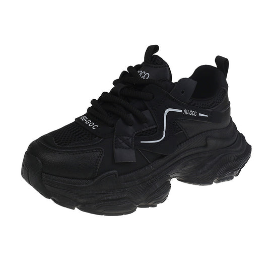 Damen Modische Komfort-Sneaker mit atmungsaktiver Mesh-Oberfläche und dämpfender Sohle EB