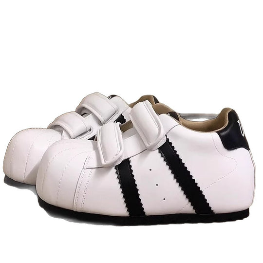 Damen Sportliche Sneaker mit verstellbarem Klettverschluss und gepolsterter Innensohle EB