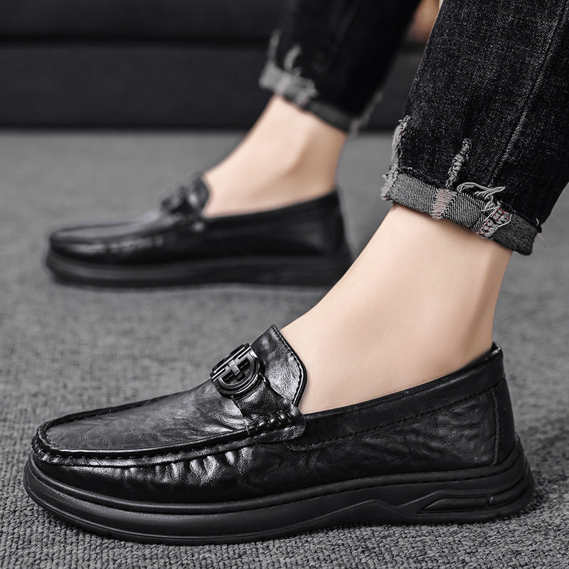 Herren elegante Mokassins mit modischem Design und hochwertigem Lederoberteil EB
