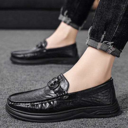 Herren elegante Mokassins mit modischem Design und hochwertigem Lederoberteil EB