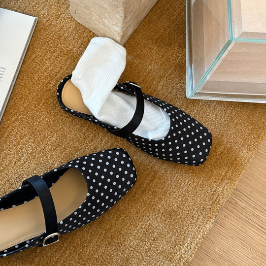 Damen Komfortable Clogs mit modischem Punktenmuster und verstellbarem Riemen EB