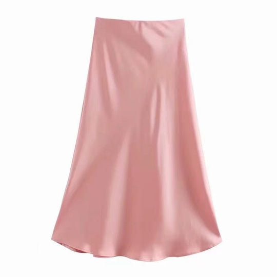 Damen Maxi-Rock aus fließendem Stoff mit elegantem Fall EB