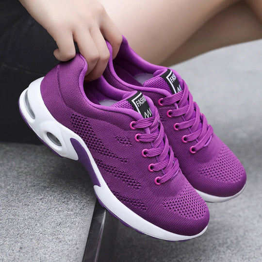 Damen Leichte und atmungsaktive Sportschuhe mit dämpfender Sohle EB