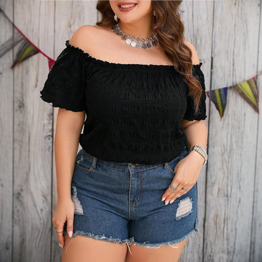 Damen Off-Shoulder Bluse EB