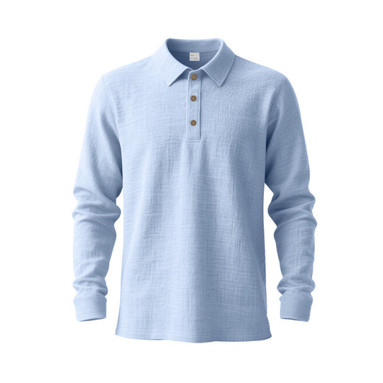 Herren Langarm-Polohemd aus hochwertigem Baumwollmix EB