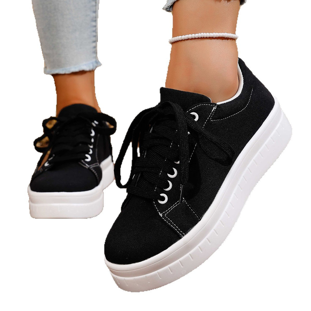 Damen Modische Sneaker mit hohem Plateau EB