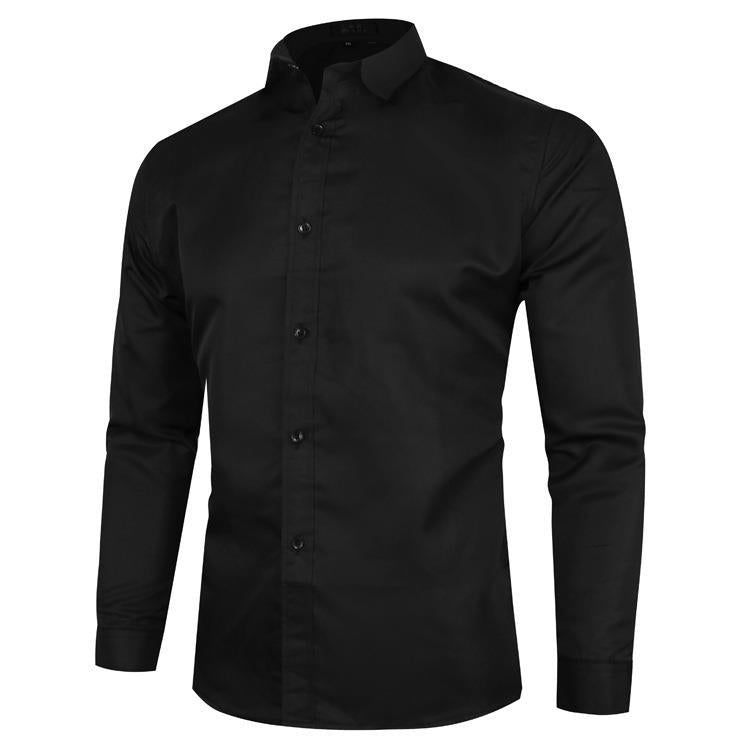 Herren nan Slim-Fit Businesshemd mit Kentkragen Stretchkomfort und bügelleichter Baumwollmischung EB