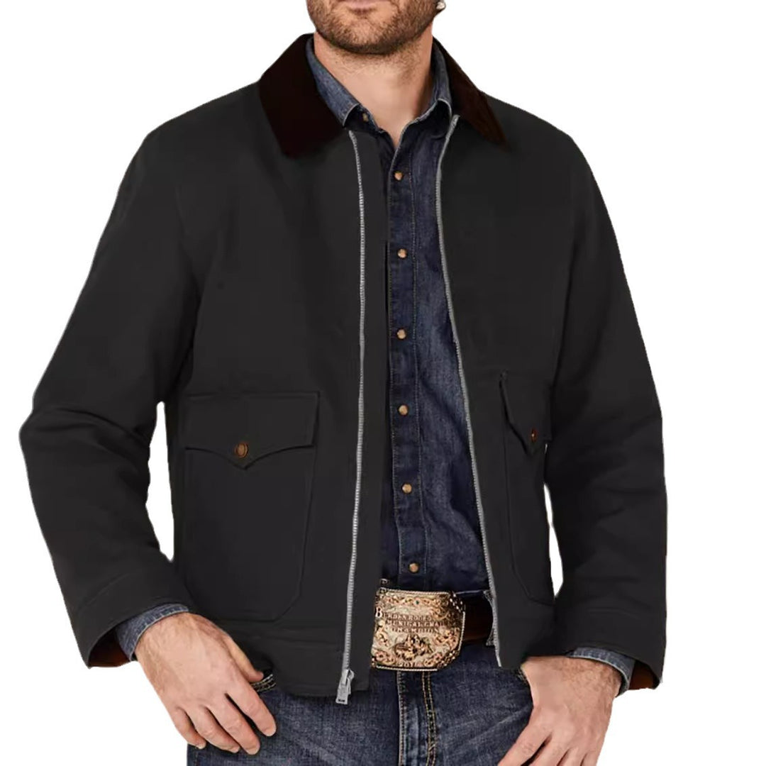 Herren rustikale Utility-Jacke mit praktischen Taschen EB