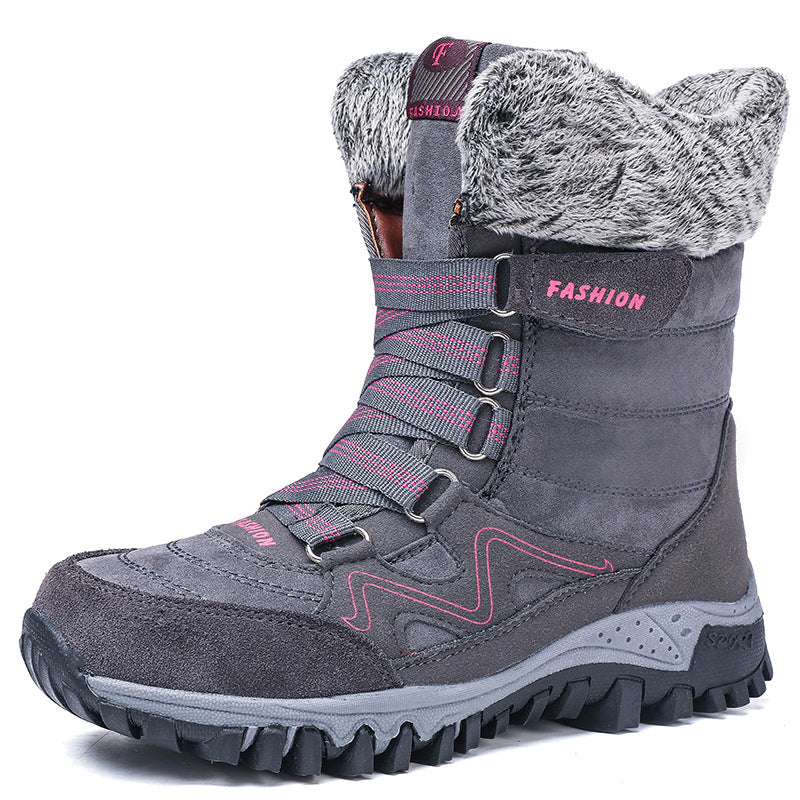Damen Winterboots mit dicker isolierender Fütterung und rutschfester Sohle EB