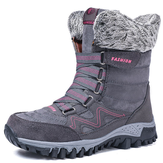 Damen Winterboots mit dicker isolierender Fütterung und rutschfester Sohle EB