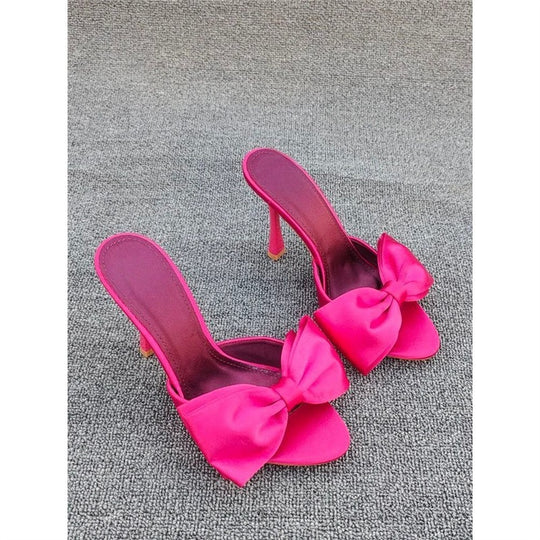 Damen High Heel Sandalen mit kunstvollem Schleifendesign EB