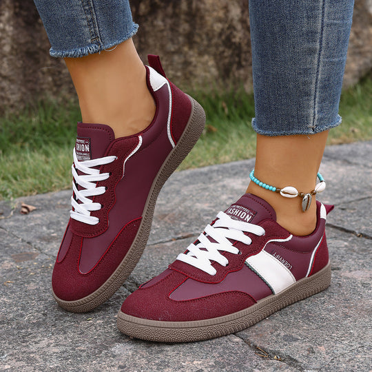 Damen Freizeitsneaker mit sportlichem Design und rutschfester Sohle EB