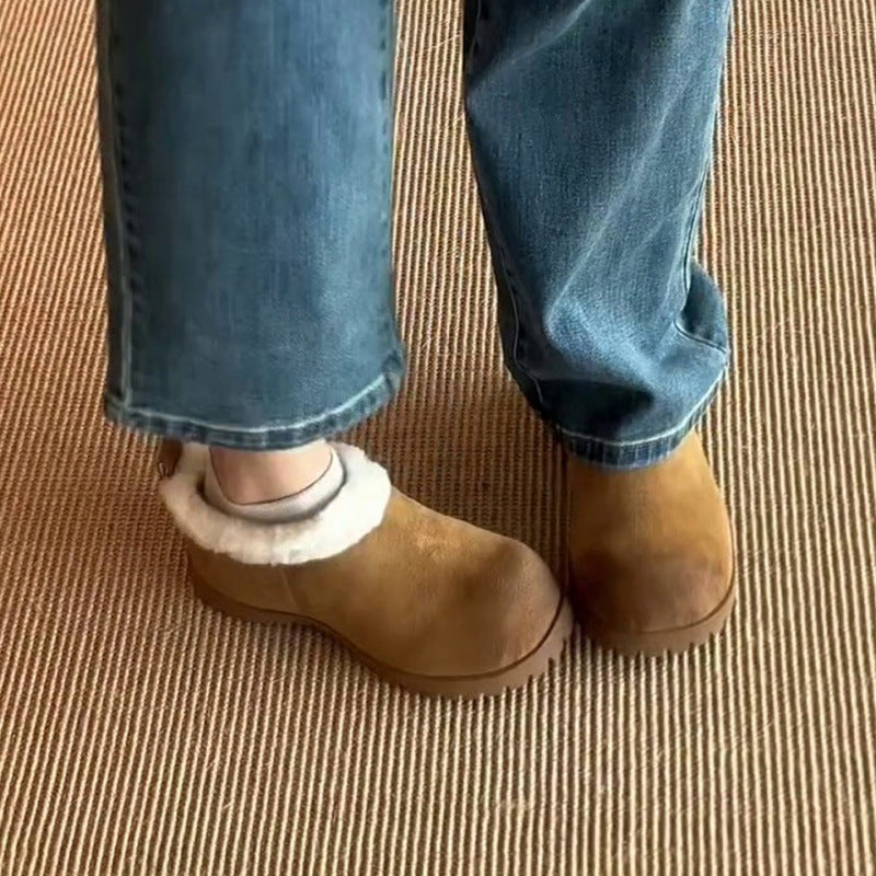 Damen kuschelige Winterclogs mit weichem Futter und rutschfester Sohle EB