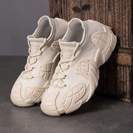 Herren nan robuster taktischer Sneaker mit nahtlosem Strickschaft, stoßdämpfender EVA-Zwischensohle und profiliertem Schutzoverlay EB
