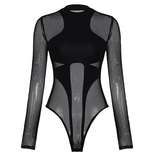 Damen Hightech Bodysuit mit innovativem Mesh-Design EB