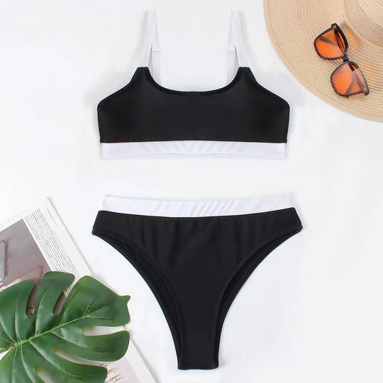 Damen Hochtaillierter Sportbikini EB