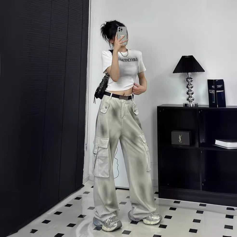 Damen Cargo-Hose mit modischen Taschen und lässigem Schnitt EB
