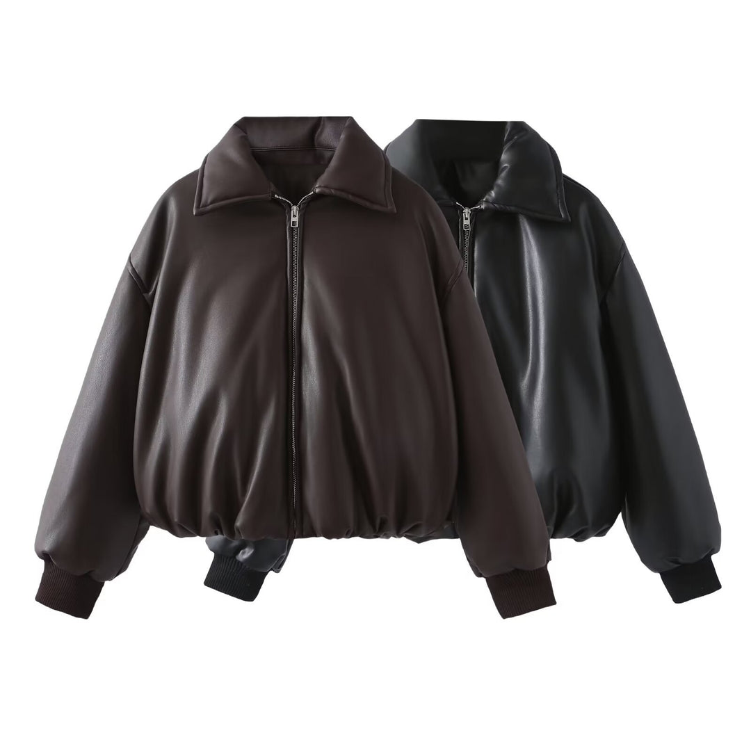 Damen modische Kurzjacke aus hochwertigem Kunst EB