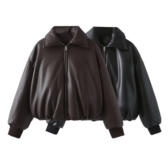 Damen modische Kurzjacke aus hochwertigem Kunst EB