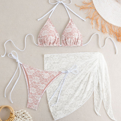 Damen Spitzen-Bikini-Set EB