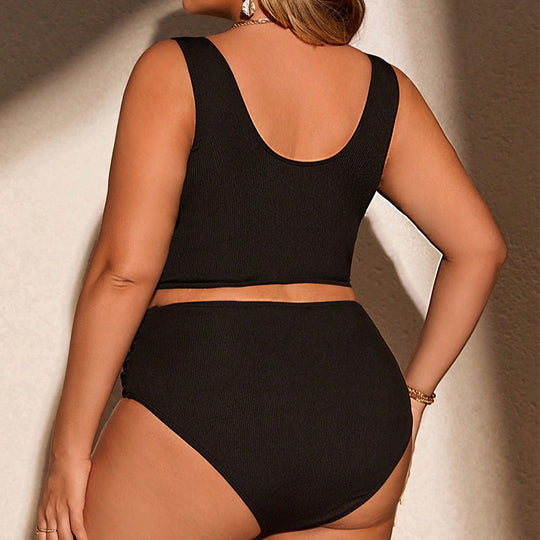 Damen Bikini-Set mit modischem Rippendesign und elegantem Schnitt EB