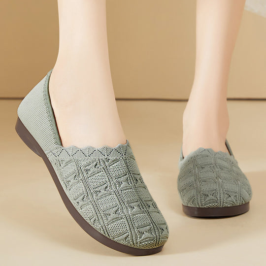 Damen Bequeme Slip-On Schuhe EB