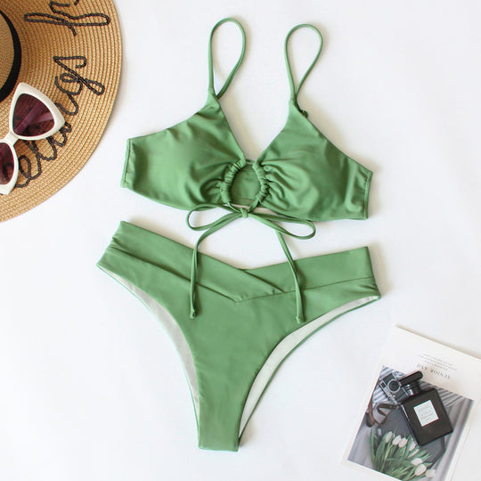 Damen Sportives Bikini-Set mit verstellbaren Trägern EB