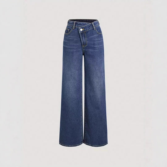 Damen Weitgeschnittene Denim-Jeans EB