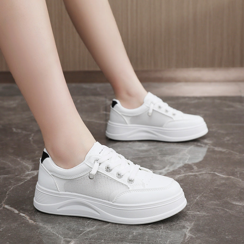 Damen modische Plateau Sneakers mit innovativer Dämpfung und atmungsaktiver Obermaterialstruktur EB