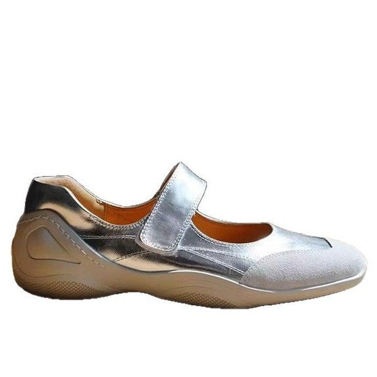 Damen bequeme Slip-On Schuhe mit verstellbarem Riemen und orthopädischer Innensohle EB