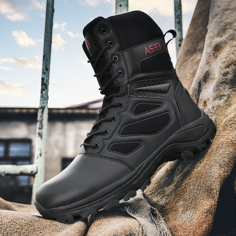 Damen High-Top Outdoor-Sicherheitsstiefel mit rutschfester Sohle und atmungsaktivem Obermaterial EB