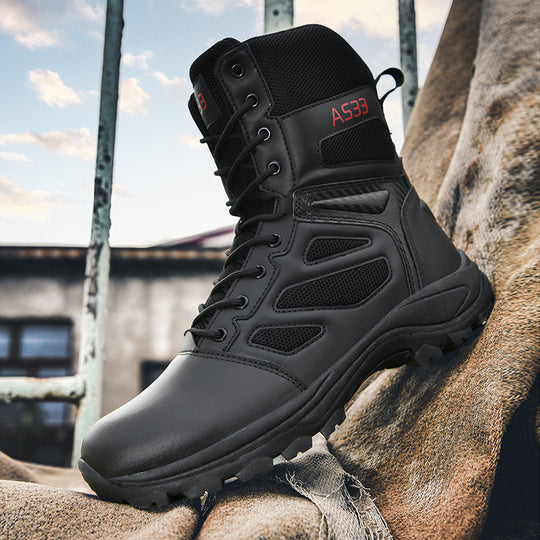 Damen High-Top Outdoor-Sicherheitsstiefel mit rutschfester Sohle und atmungsaktivem Obermaterial EB