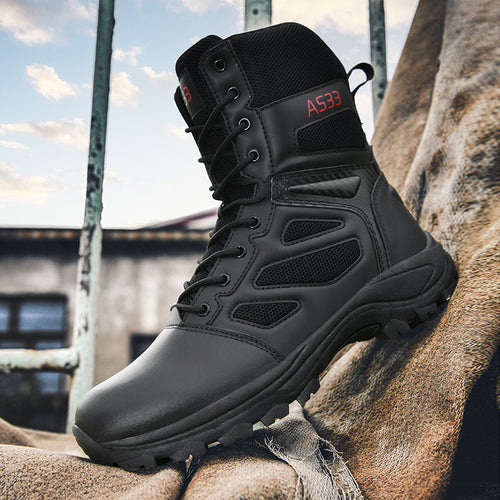 Damen High-Top Outdoor-Sicherheitsstiefel mit rutschfester Sohle und atmungsaktivem Obermaterial EB