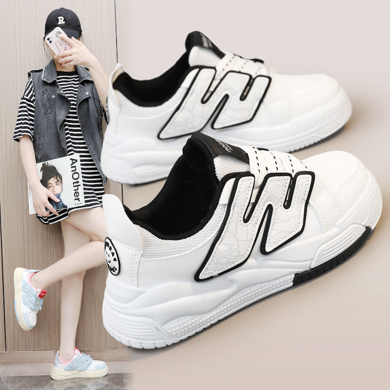 Damen modische Sneaker mit elastischem Verschluss und gepolsterter Innensohle EB
