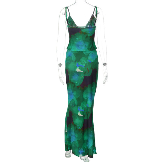 Damen Elegantes und figurbetontes Leopardenset EB