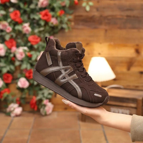 Damen Hohe Sneakers mit rutschfester Sohle und bequemer Polsterung EB