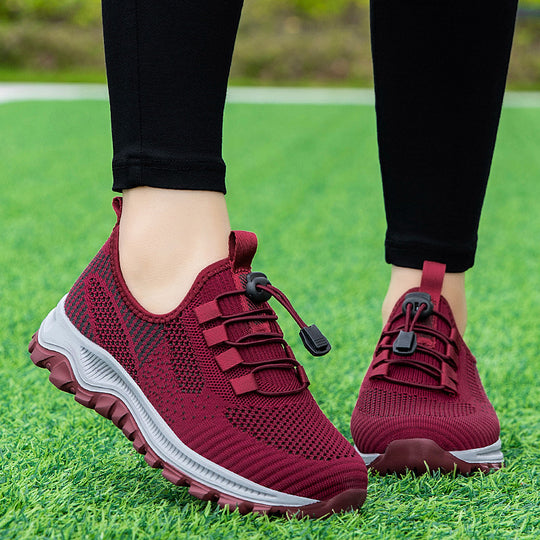 Damen Hochleistungs Fitness-Sneaker mit elastischem Schnellschnürsystem EB